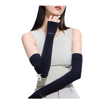 骆驼夏季防晒袖套女防紫外线骑车防晒手套薄款冰丝护臂男骑行冰袖