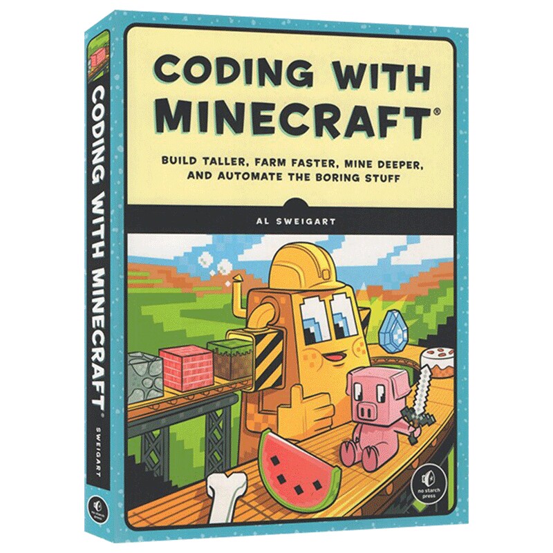 Coding with Minecraft 我的世界学生STEM 教学辅助书 计算机编码编程进口原版英文书籍