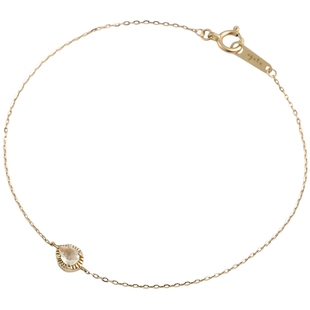 新年礼物agete/阿卡朵 【水滴】月光石9K金手链