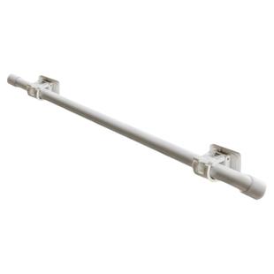 伸缩杆免打孔小超细门帘窗帘杆单杆子厨房浴室侧装粘贴夹杆罗马杆