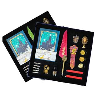 哈利波特官方旗舰店华纳正版周边笔记本学院钢笔本册火漆礼盒套装