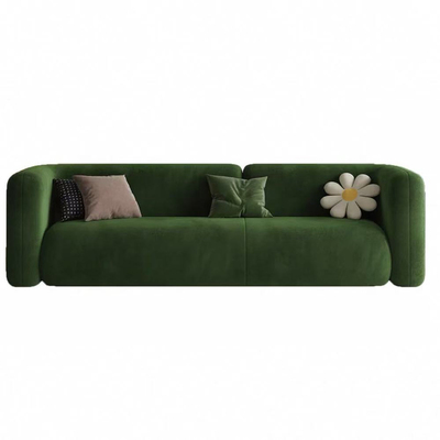 法式复古绿小户型沙发