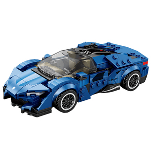 Reobrix臻砖积木柯尼塞格Agera超跑仿真汽车模型摆件益智拼装805