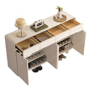 实木鞋柜家用门口入户收纳柜一体靠墙2025新款室内玄关柜进门鞋架