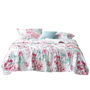 富安娜纯棉空调被家用薄夏被可水洗机洗被子单双人全棉夏凉被芯