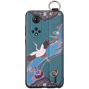 适用华为荣耀50手机壳如意Honor50pro腕带50se保护硅胶套NTH一AN00斜挎挂绳JLH全包5G防摔por软RNA女ES可背带