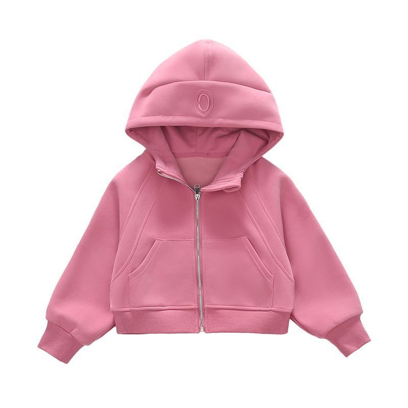 女童连帽开衫卫衣春秋外套