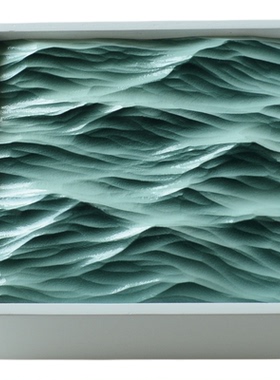 海也掌心海石膏海浪装饰画
