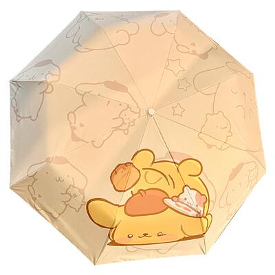 布丁狗晴雨两用遮阳伞全自动