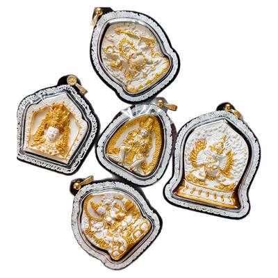 缘来由你藏式手绘唐卡黄财神生肖