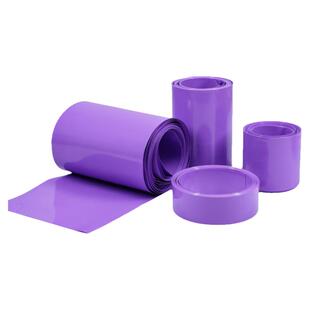 PVC热缩管紫色宽23mm~130mm电池套环保绝缘热缩管 电池封装 包邮