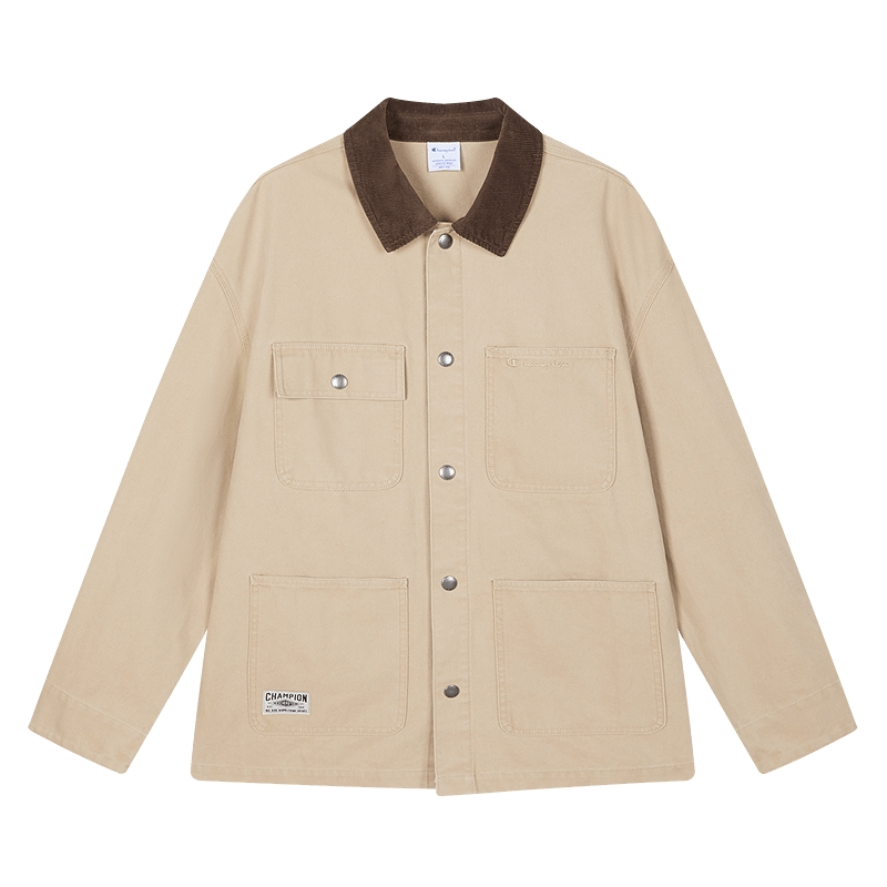 Champion冠军工装外套男2025秋季新款巴恩风英伦谷仓夹克女翻领潮