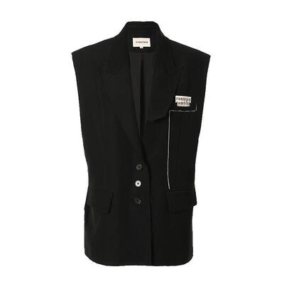 宽松马甲famecoco时尚