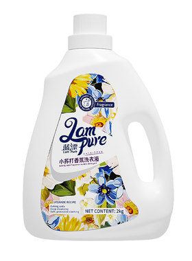蓝漂2kg小苏打洗衣液去渍留香家用实惠装深层洁净自然花香清洗液