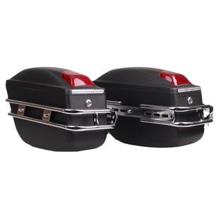 摩托车改装侧边箱太子车踏板车通用配件挂箱防雨二轮V16后备边箱