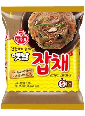 杂菜粉丝 韩国不倒翁速食韩式袋装75g进口炒杂菜细粉条快手菜料理