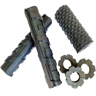 优质通用25cm玉米扒皮机橡胶棒剥皮机胶辊配件螺旋玉米脱皮转动棒