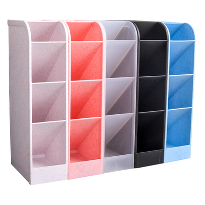 网红简约透明笔筒1个装