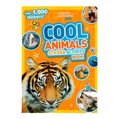英文原版 美国国家地理National Geographic Kids Cool Animals 1000个动物贴纸书