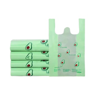 加厚驱蚊牛油果艾草防蚊虫垃圾袋特厚牛油果食品手提外卖塑料袋