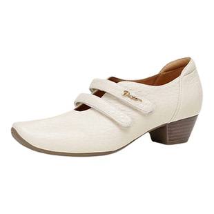 4cm方头真皮玛丽珍鞋女2026新款粗跟女士单鞋轻奢中跟小羊皮鞋子