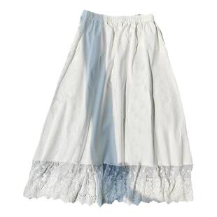 柜货！定制长度秋冬内搭裙加厚半身衬裙汉服裙蕾丝刺绣叠穿半裙女