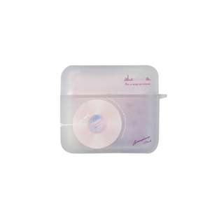 原创地壳说天空唱片苹果耳机壳适用Airpods1/2/3/4/pro/pro2/3代方形保护套磨砂防摔可站立 搭配挂饰