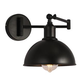 美式复古摇臂壁灯卧室床头灯仿古色铁艺折叠壁灯客厅书房阅读灯具