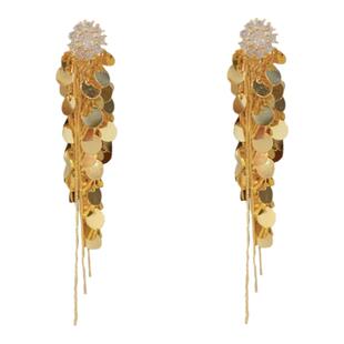 新品促销s925银针耳环长款亮片流苏耳钉高级感小众设计气质耳饰女