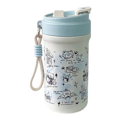 恒度2026雪人猫咪颜值保温杯水杯