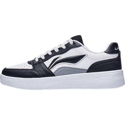 李宁元宝男子低帮休闲鞋小白鞋