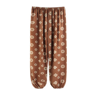 天城客唐制汉服灯笼裤大码宽松棉绸防蚊裤薄款女夏睡裤成人沙滩裤