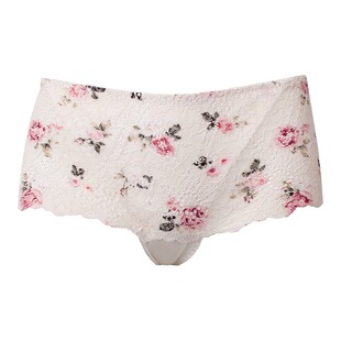 D78|71MsKKay内裤女中腰提臀薄款三角裤碎花大码打底裤|仲夏花园