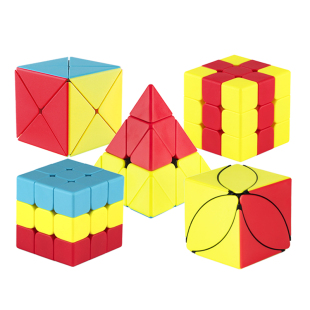 儿童入门魔方枫叶六色三明治汉堡金字塔布丁独角兽凹凸薯条幼儿园