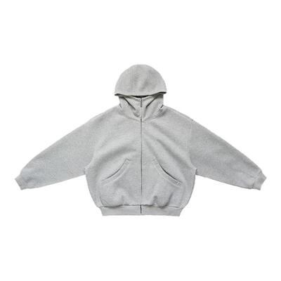 显壮短款卫衣廓形连帽硬挺外套