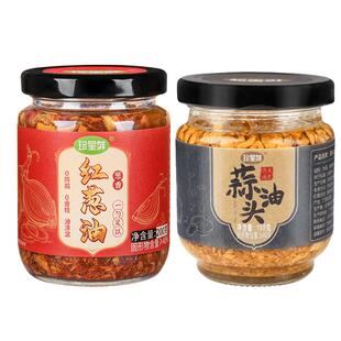 珍星鲜红葱油潮汕特产增香家用香葱油拌面酱煮汤葱头酥油蒜头油