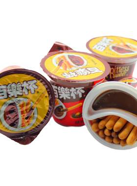 百乐杯巧克力浆饼干条休闲零食
