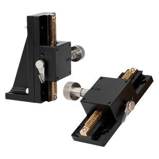 X轴位移平台长行程LWX40滑块齿轮齿条手动微调小型精密燕尾槽滑台