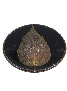 嘉瑞吉州窑木叶盏茶杯主人高档
