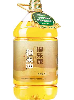 得乐康米糠油富含谷维素5L