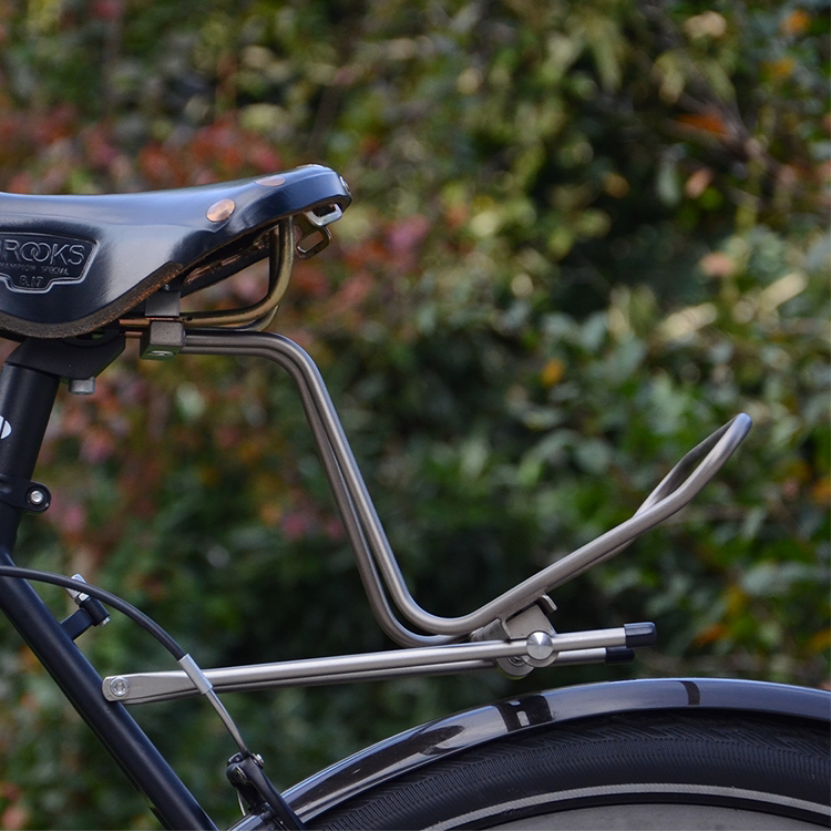 骑迹 304不锈钢 自行车坐垫固定后货架支架 旅行通勤 GRAVEL公路