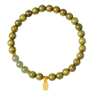 宫里上新绿檀木手串女款天然檀香木质冷门文玩手链生日礼物送妈妈