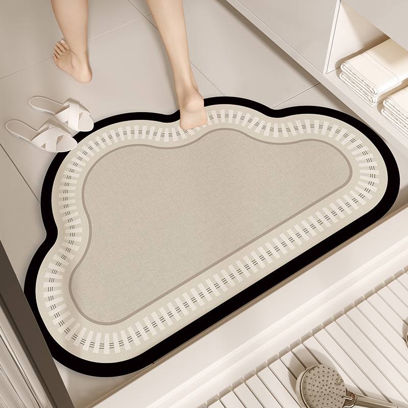 硅藻泥地垫简约轻奢干防滑速垫吸水脚垫家用垫垫子门口卫生间浴室