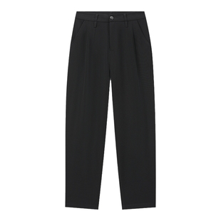 百斯盾官方女士西裤秋冬时髦百搭透气易打理宽松九分气球女裤