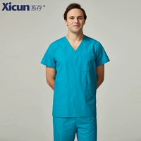 Мужское озеро синий короткий рукав