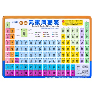 新版化学元素周期表初三公式知识大全注音中考化学方程式卡片便携