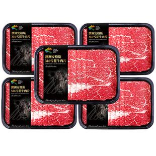 澳洲M6牛肉片安格斯原切谷饲肥牛卷牛肉新鲜进口火锅烤肉和牛商用