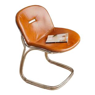 营造空间北欧设计师SabrinaChair创意悬浮中古餐椅家用休闲椅餐椅