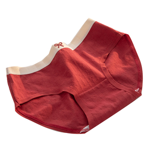 红色内裤女士纯棉全棉抗菌裆本命年2026马年结婚礼物少女生三角裤