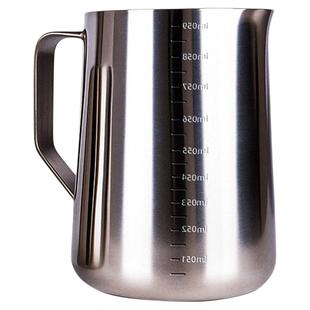 加厚304不锈钢咖啡拉花杯专用带刻度量杯拿铁拉花缸奶泡杯尖嘴壶